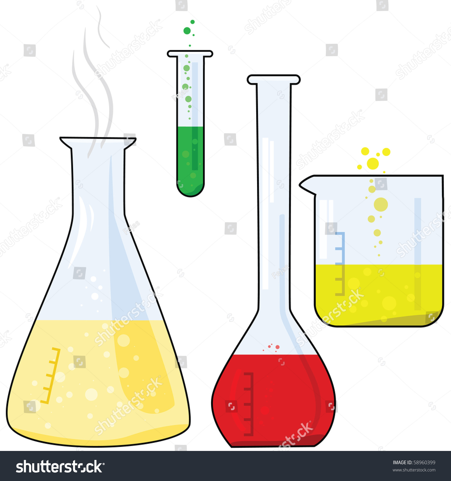 Cartoon Jpeg Illustration Of Different Pieces Of Equipment From A ...