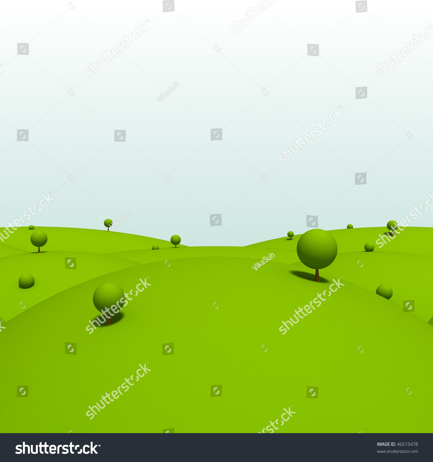 Cartoon Land Background Stock Photo 46515478 : Shutterstock