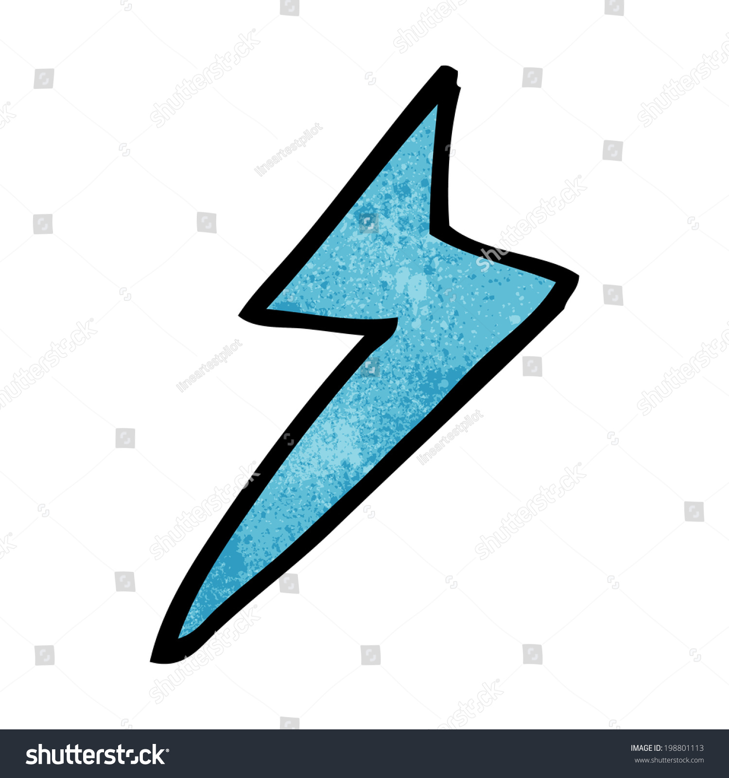 Cartoon Lightning Bolt Symbol Stock Illustration 198801113 | Shutterstock