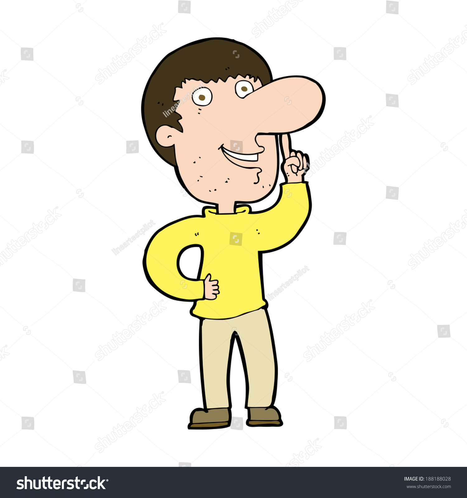 Cartoon Man Idea Stock Illustration 188188028 | Shutterstock