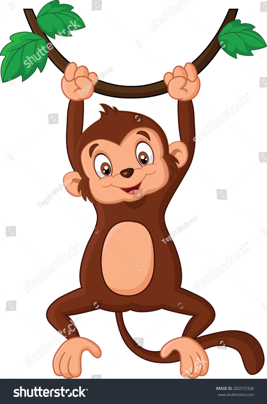 clipart monkey hanging tree - photo #34