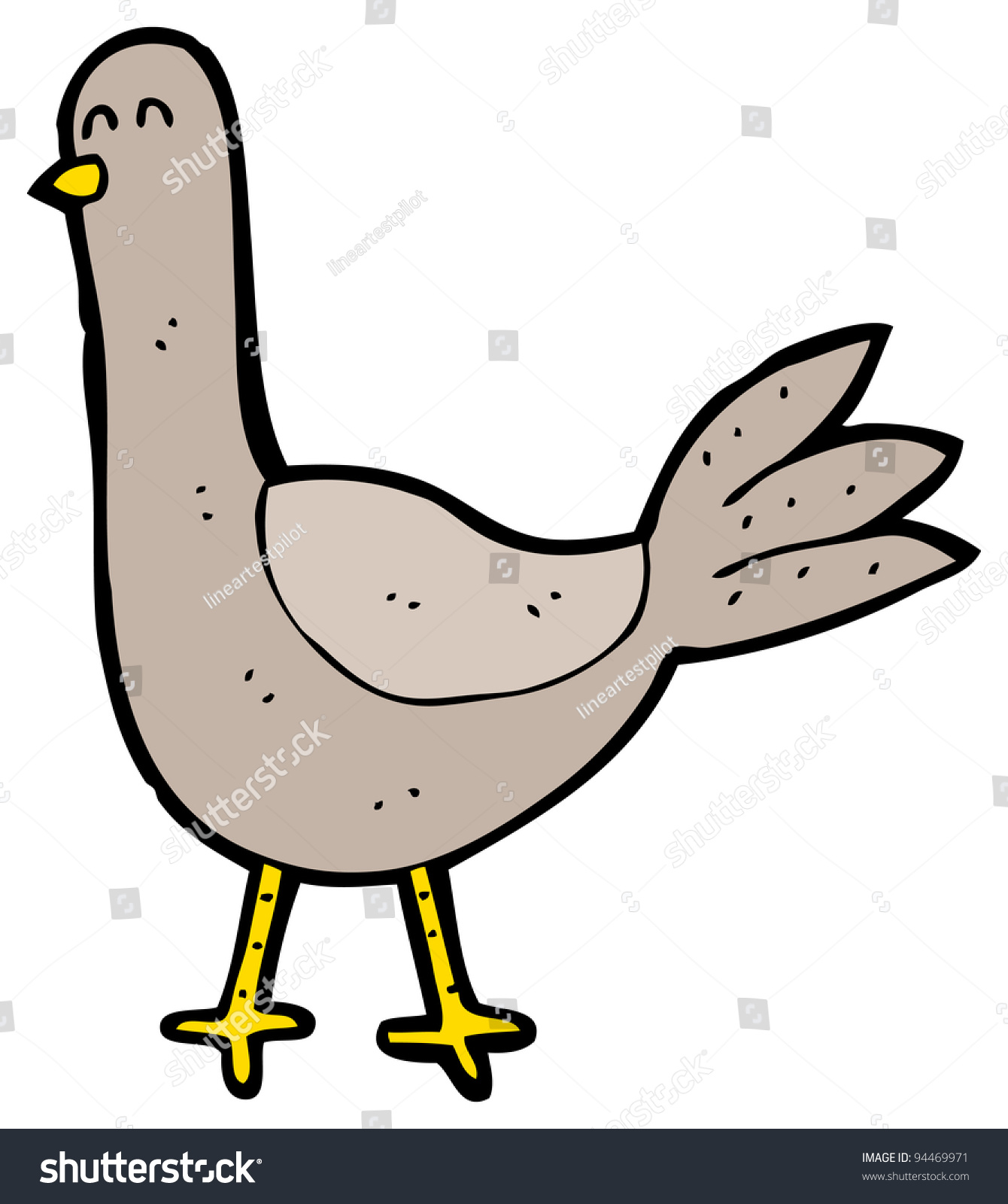 Cartoon Pigeon Stock Illustration 94469971 - Shutterstock