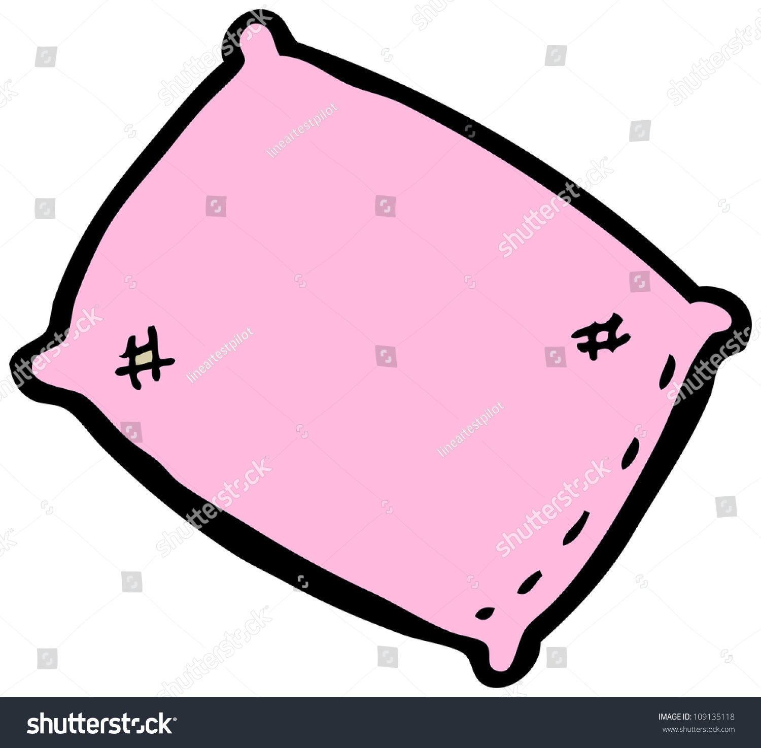 Cartoon Pillow Stock Illustration 109135118 - Shutterstock