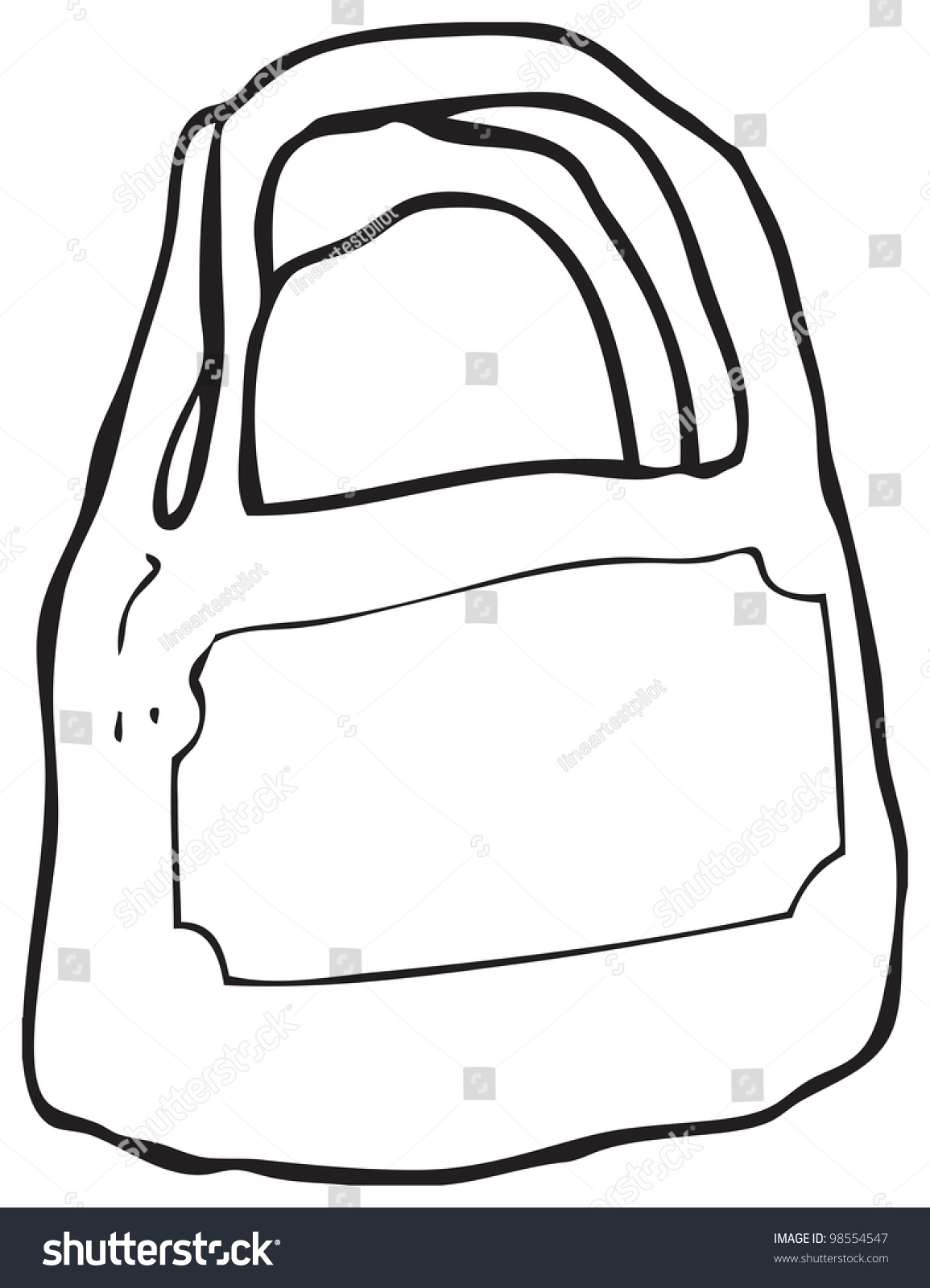 Cartoon Plastic Bag Stock Illustration 98554547 - Shutterstock