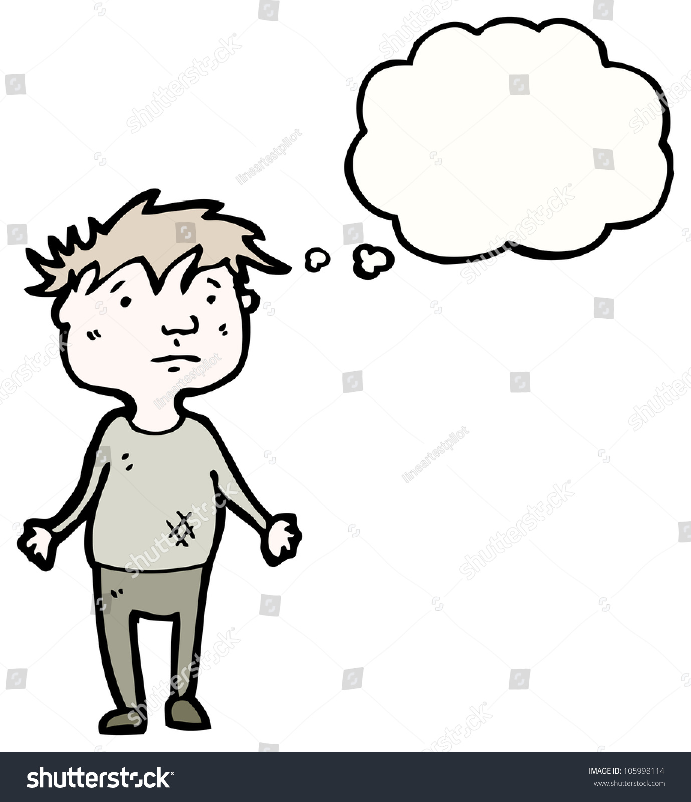 Cartoon Poor Boy Stock Illustration 105998114 - Shutterstock