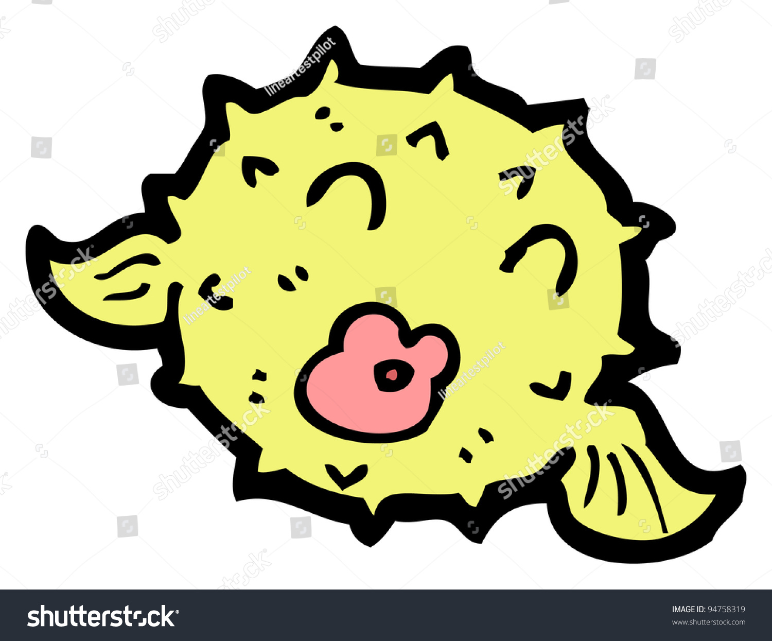 Cartoon Puffer Fish Stock Photo 94758319 : Shutterstock