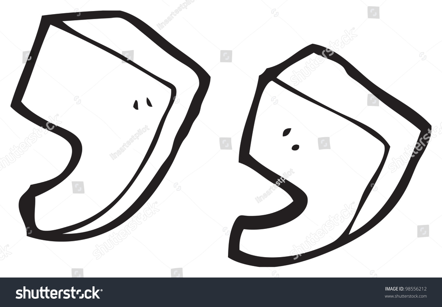 Cartoon Quotation Marks Stock Photo 98556212 : Shutterstock