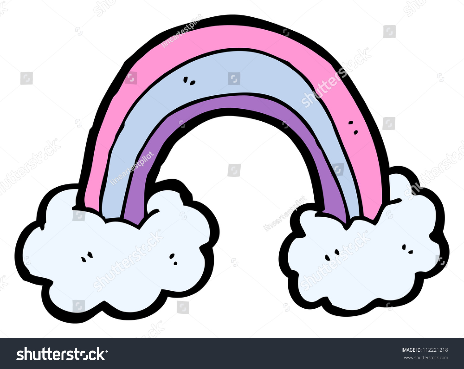 Cartoon Rainbow Stock Photo 112221218 : Shutterstock