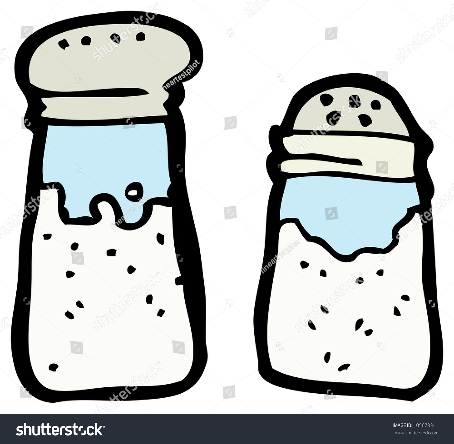 Cartoon Salt Shakers Stock Photo 105678341 : Shutterstock