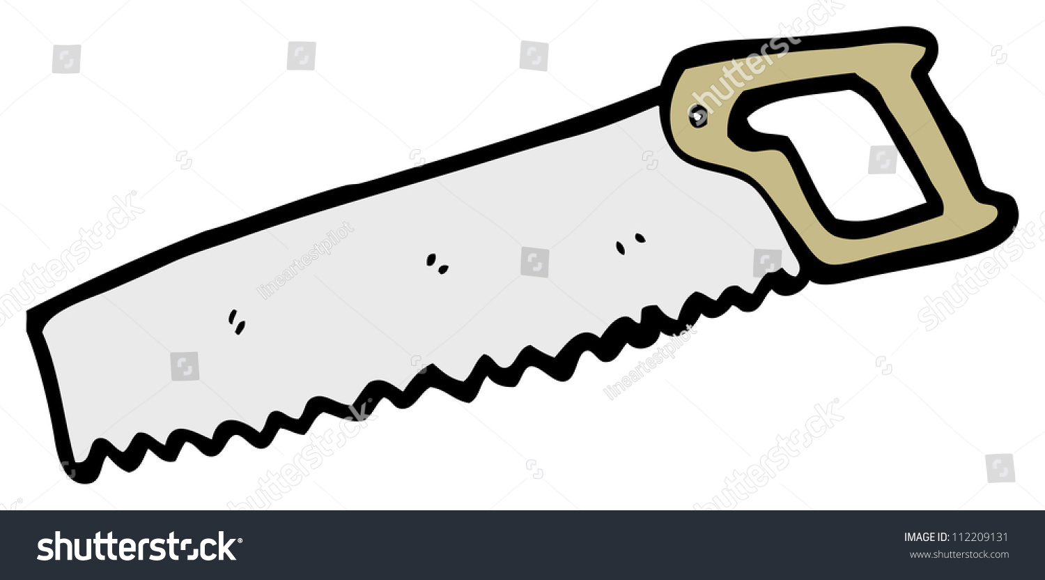 Cartoon Saw Stock Illustration 112209131 - Shutterstock