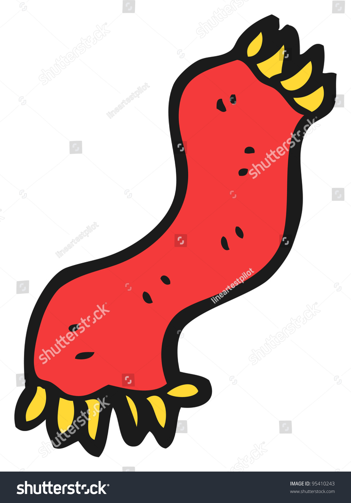 Cartoon Scarf Stock Illustration 95410243 - Shutterstock