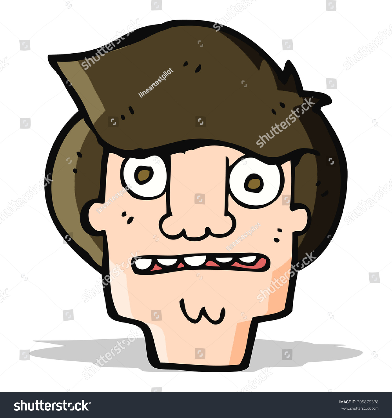 Cartoon Shocked Face Stock Illustration 205879378 - Shutterstock
