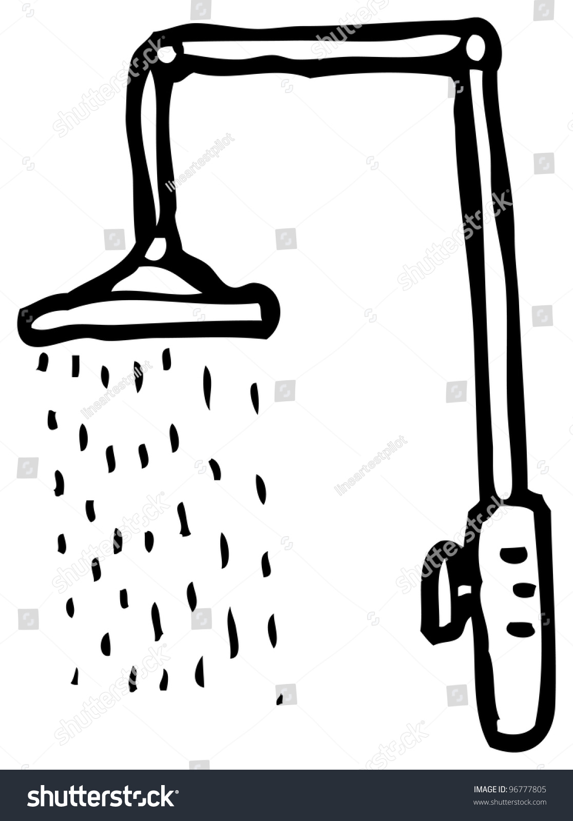 Cartoon Shower Stock Illustration 96777805 - Shutterstock