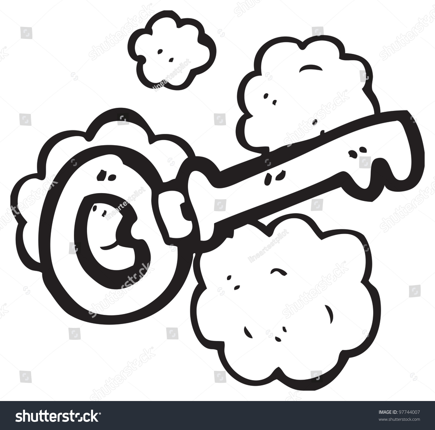 Cartoon Small Key Stock Illustration 97744007 | Shutterstock