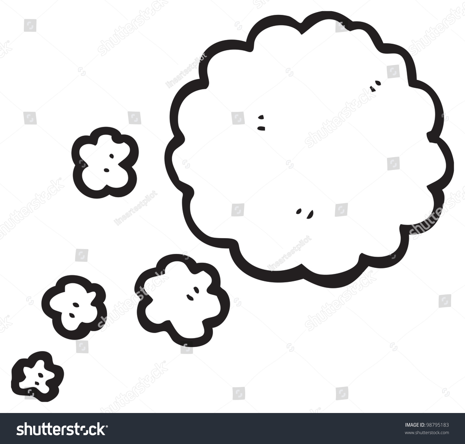 Cartoon Smoke Cloud Stock Illustration 98795183 - Shutterstock