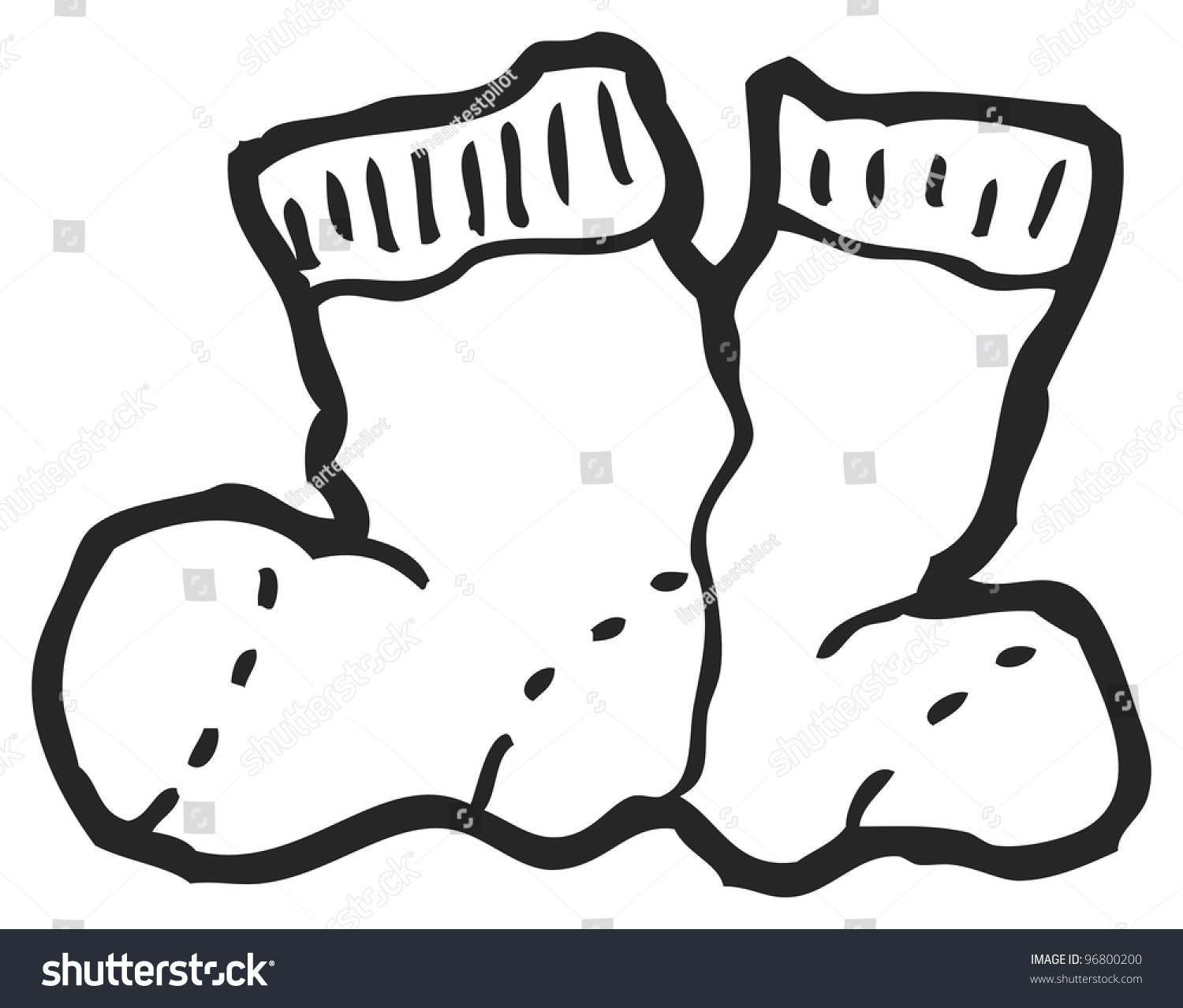 Cartoon Socks Stock Photo 96800200 : Shutterstock