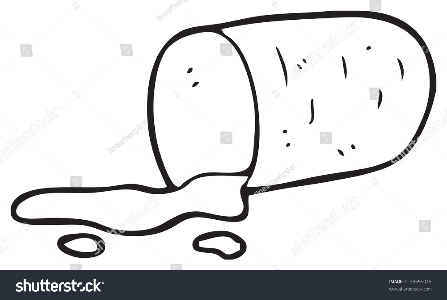 Cartoon Spilled Drink Stock Illustration 98555048 - Shutterstock