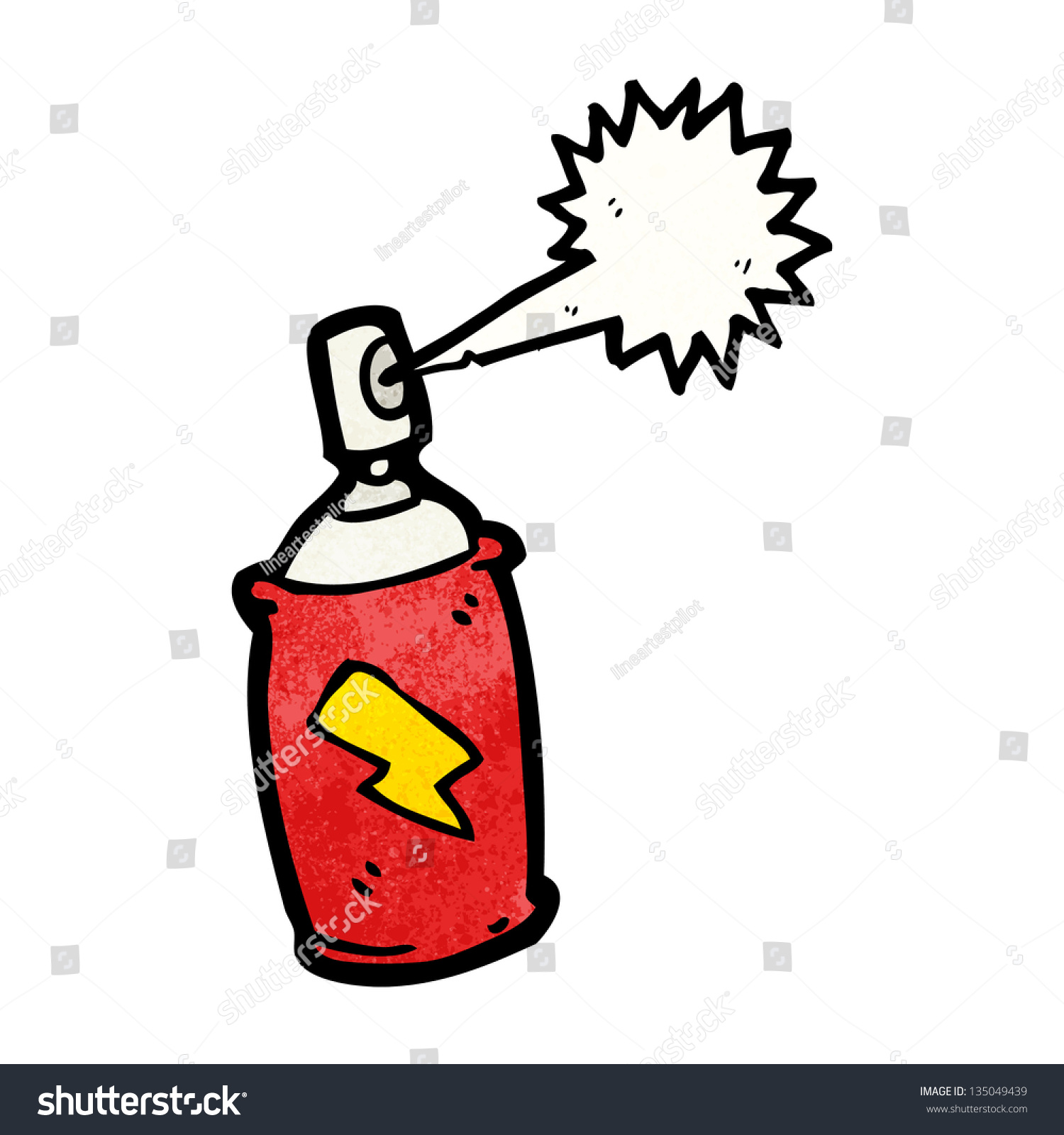 Cartoon Spray Can Stock Illustration 135049439 - Shutterstock