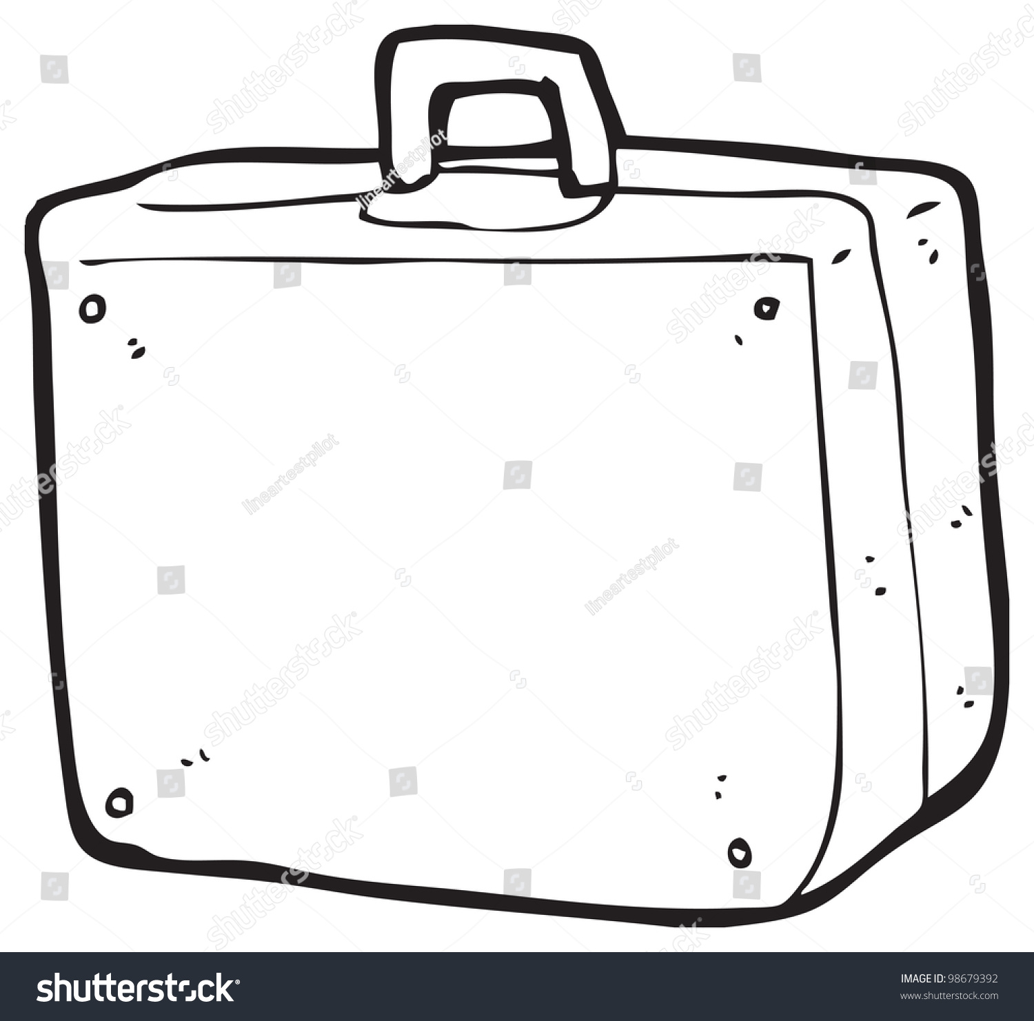 Cartoon Suitcase Stock Illustration 98679392 - Shutterstock