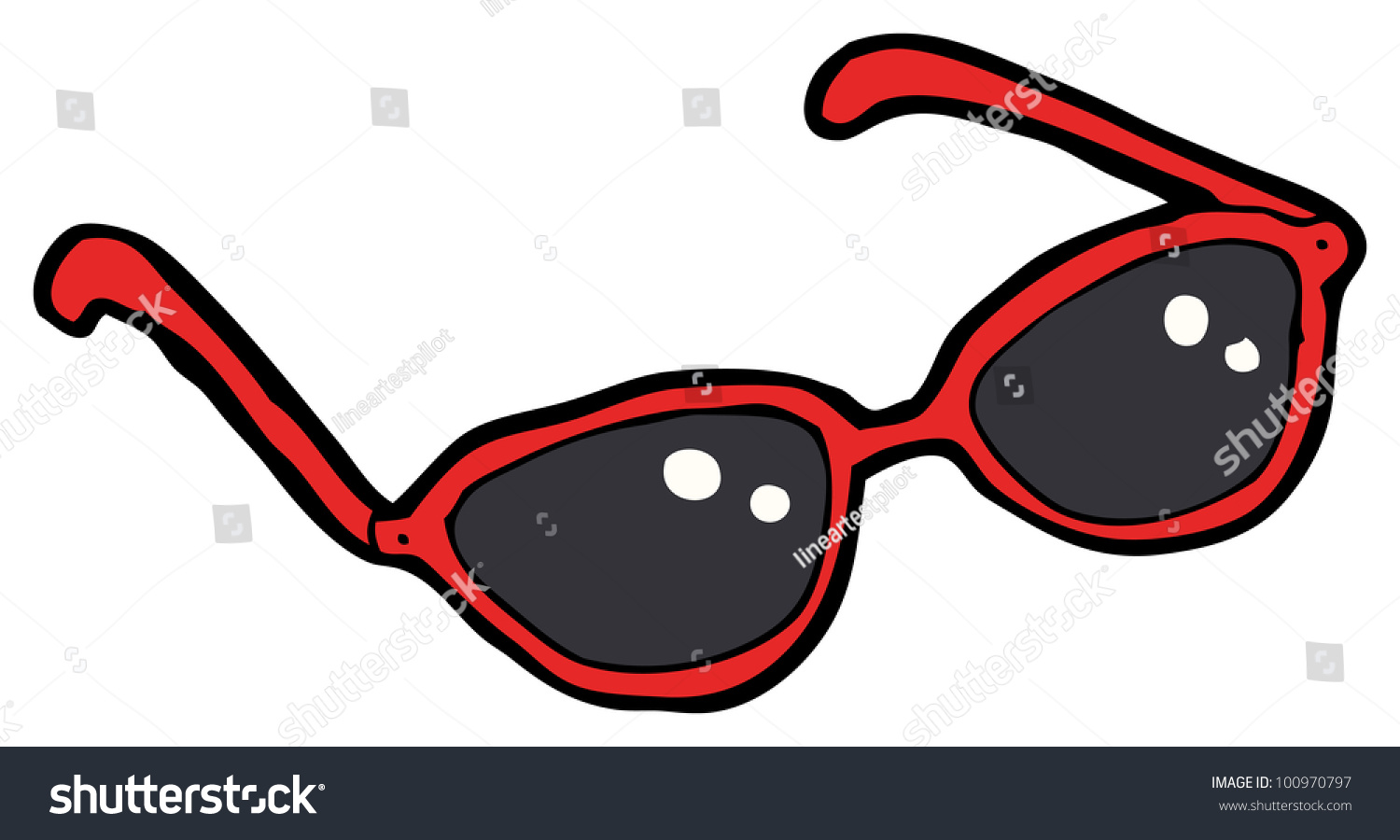 Cartoon Sunglasses Stock Photo 100970797 : Shutterstock