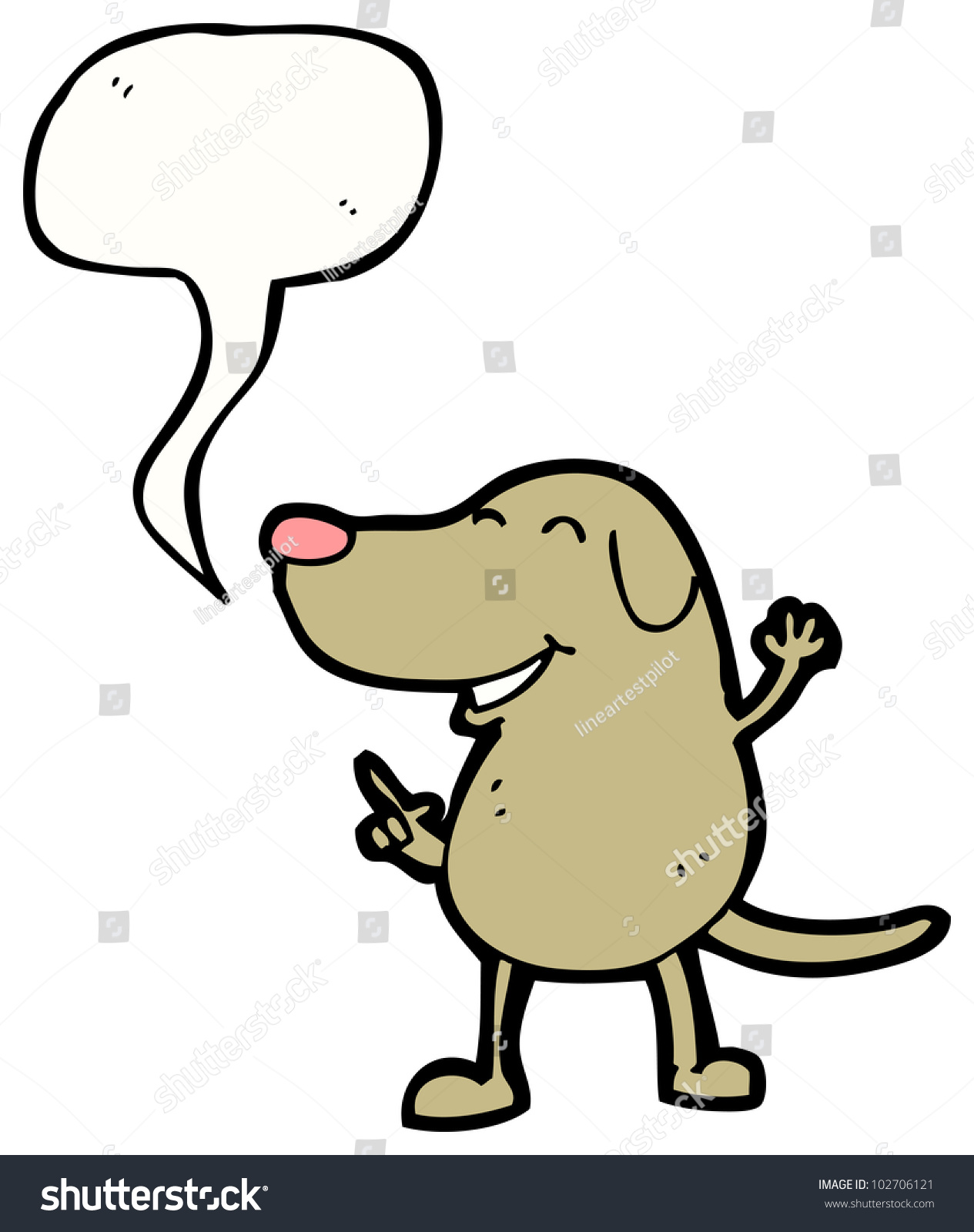 Cartoon Talking Dog Stock Photo 102706121 : Shutterstock