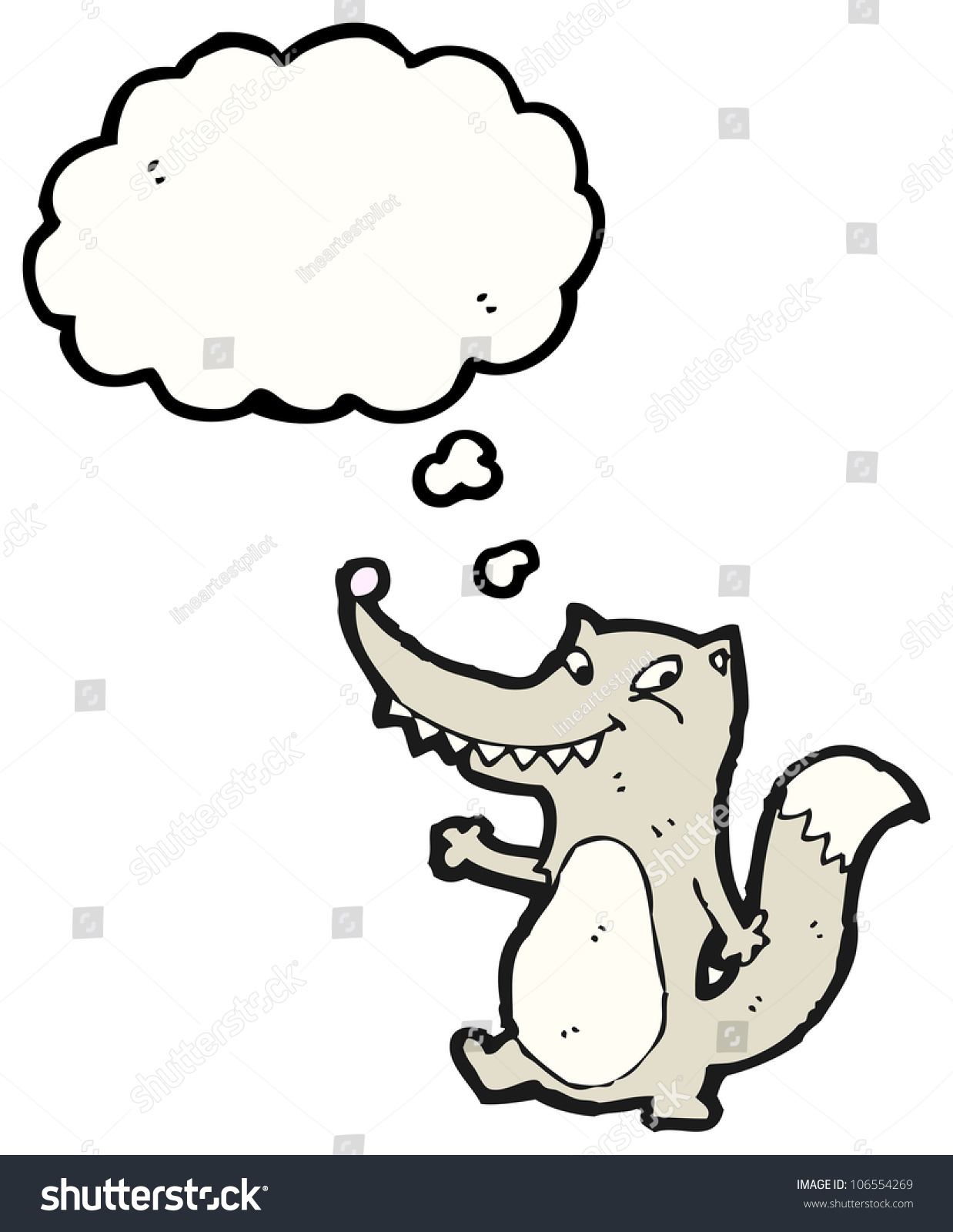 Cartoon Wolf Stock Illustration 106554269 - Shutterstock