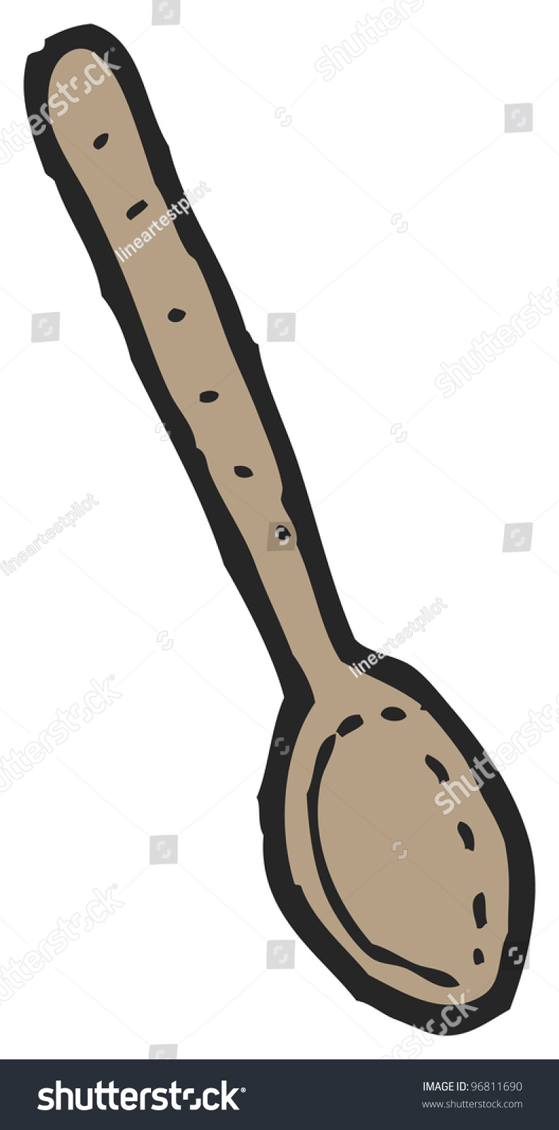 Cartoon Wooden Spoon Stock Photo 96811690 : Shutterstock