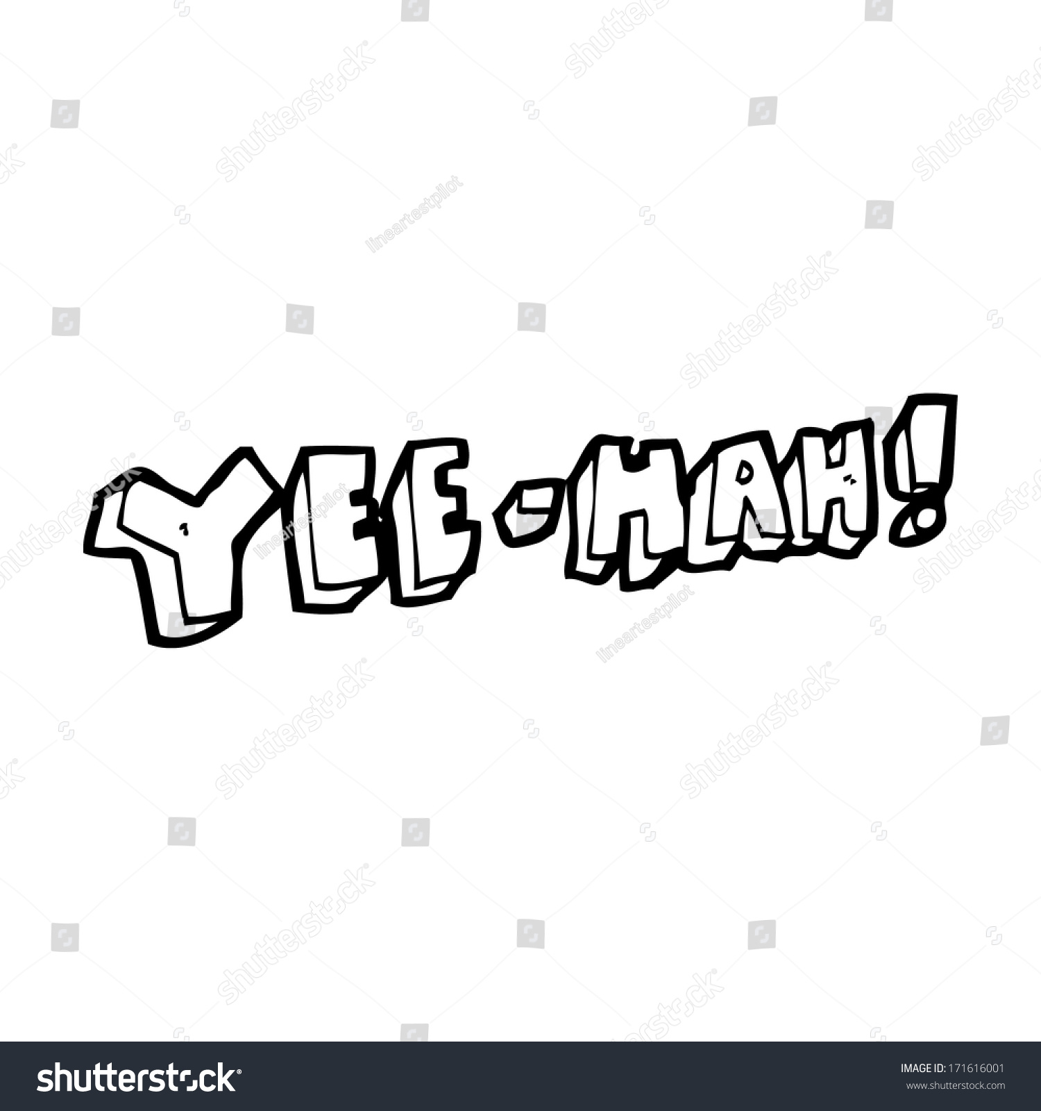 Cartoon Yeehah Symbol Stock Illustration 171616001 | Shutterstock