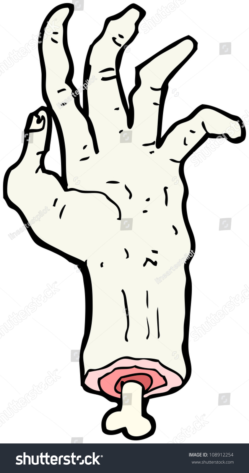 Cartoon Zombie Hand Stock Photo 108912254 : Shutterstock