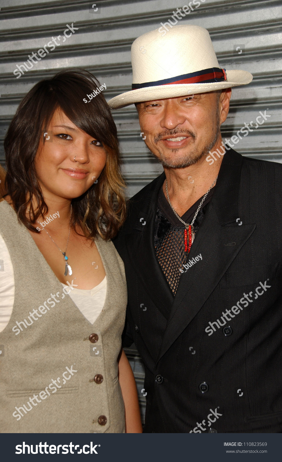 Caryhiroyuki Tagawa Daughter Brynne Los Angeles Stock Photo 110823569 ...