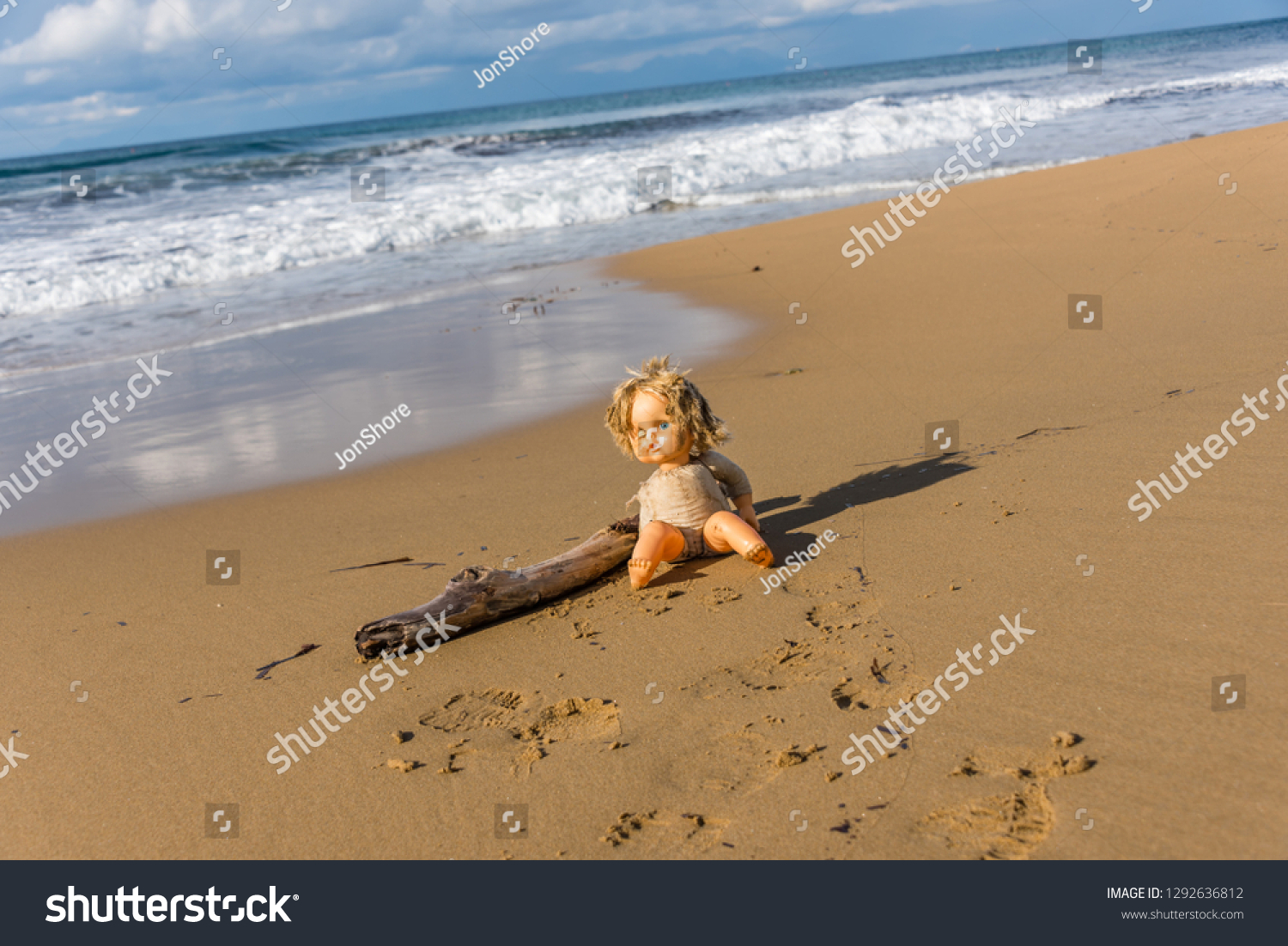 Cast Away Broken Doll Washed On Stock Photo Edit Now