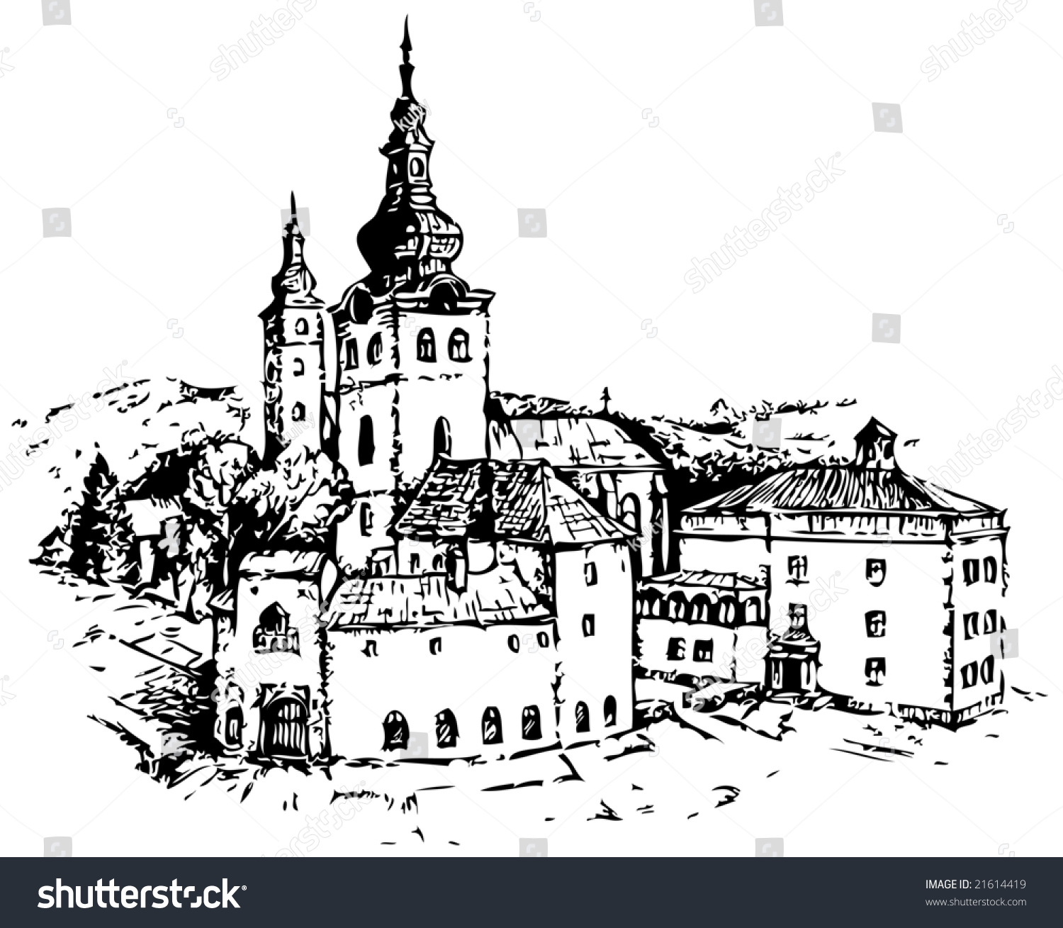 Castle Stock Illustration 21614419 - Shutterstock