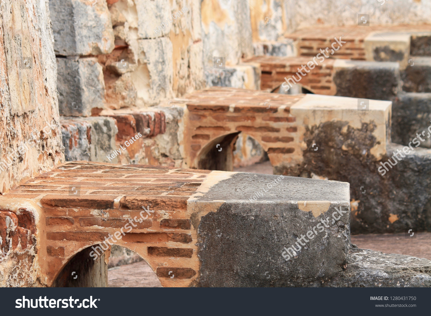 Castle Brick Mortar Old San Juan Royalty Free Stock Image