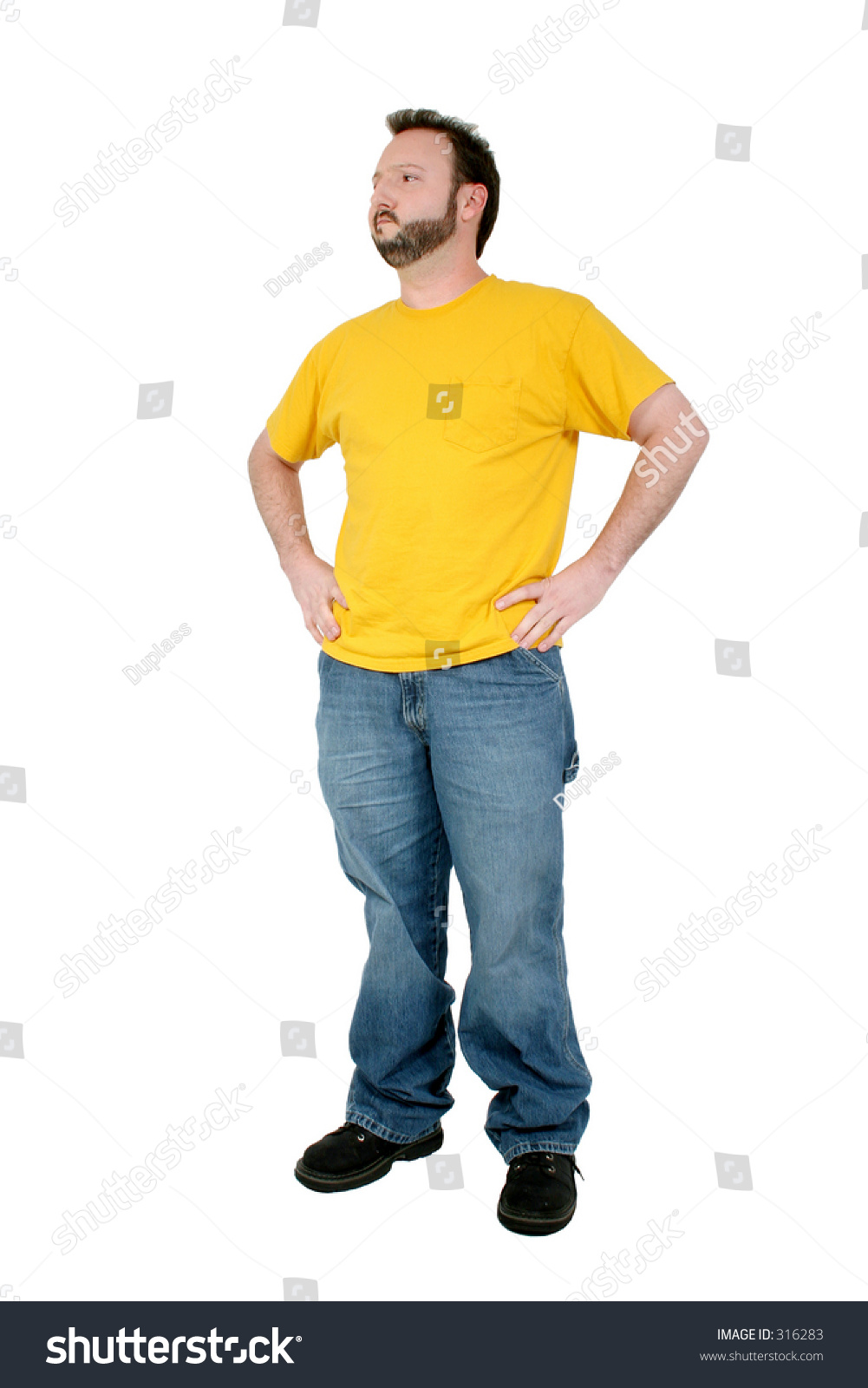 baggy yellow shirt