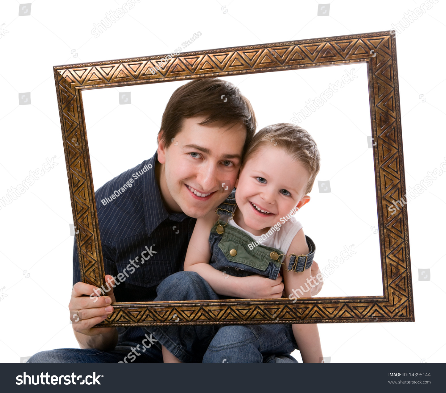 father and son photo frame