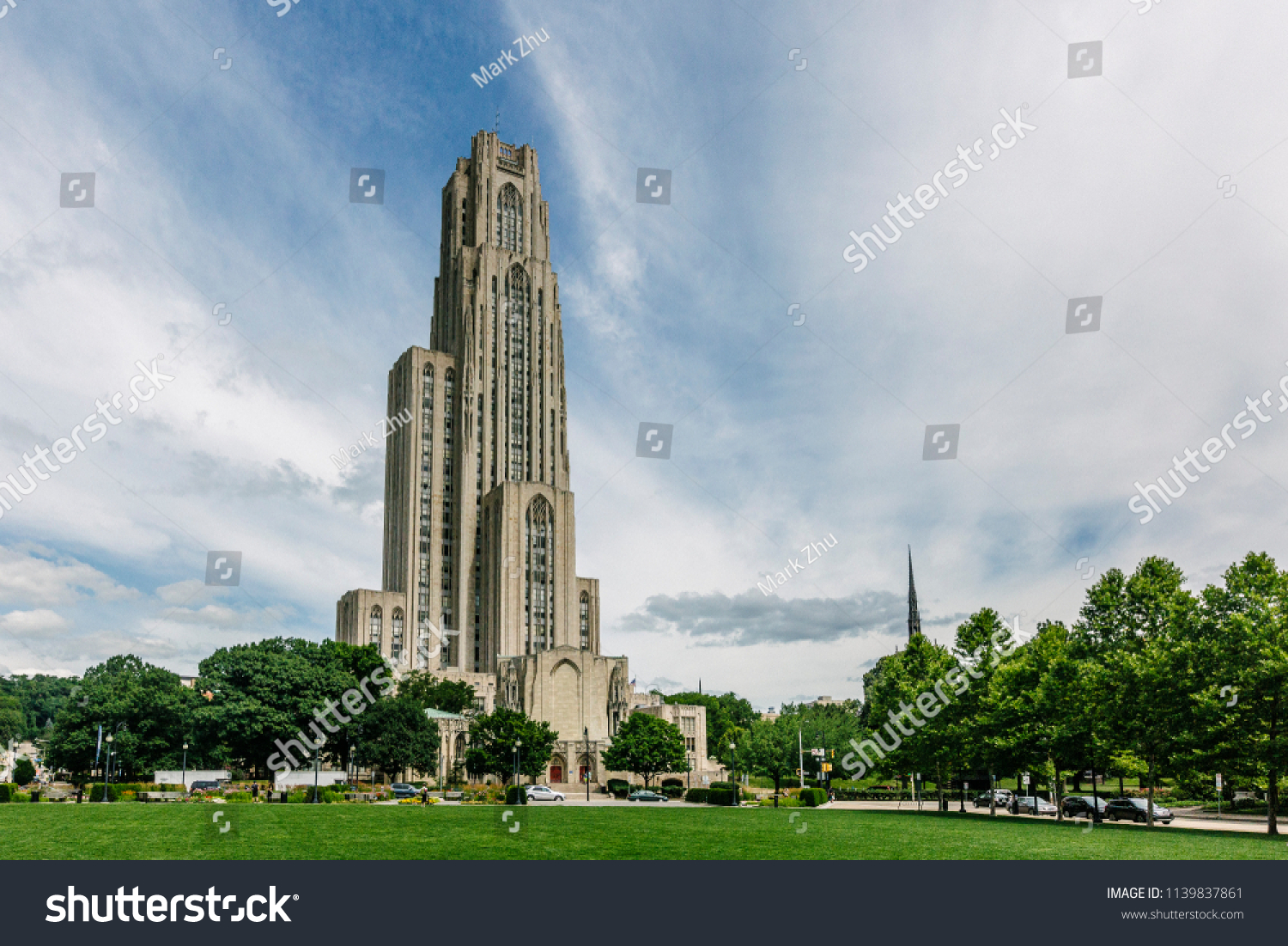Stock Photo Cathedral Of Learning A Story Late Gothic Revival Cathedral At The University Of Pittsburgh S 1139837861 