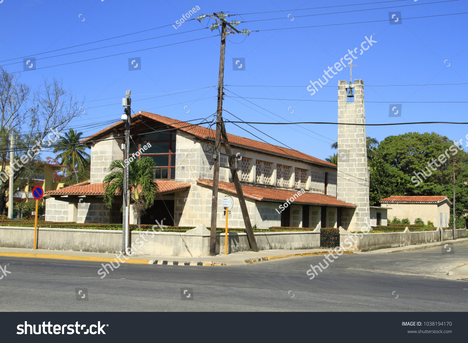 Catholic Church Varadero Cuba Stock Photo (Edit Now) 1038194170