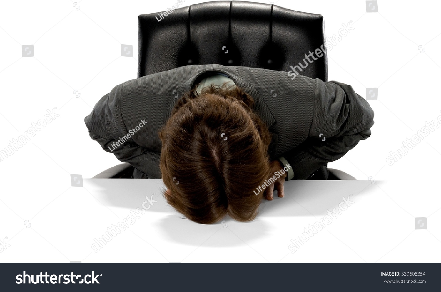 Caucasian Man Short Dark Brown Hair Stock Photo Edit Now 339608354