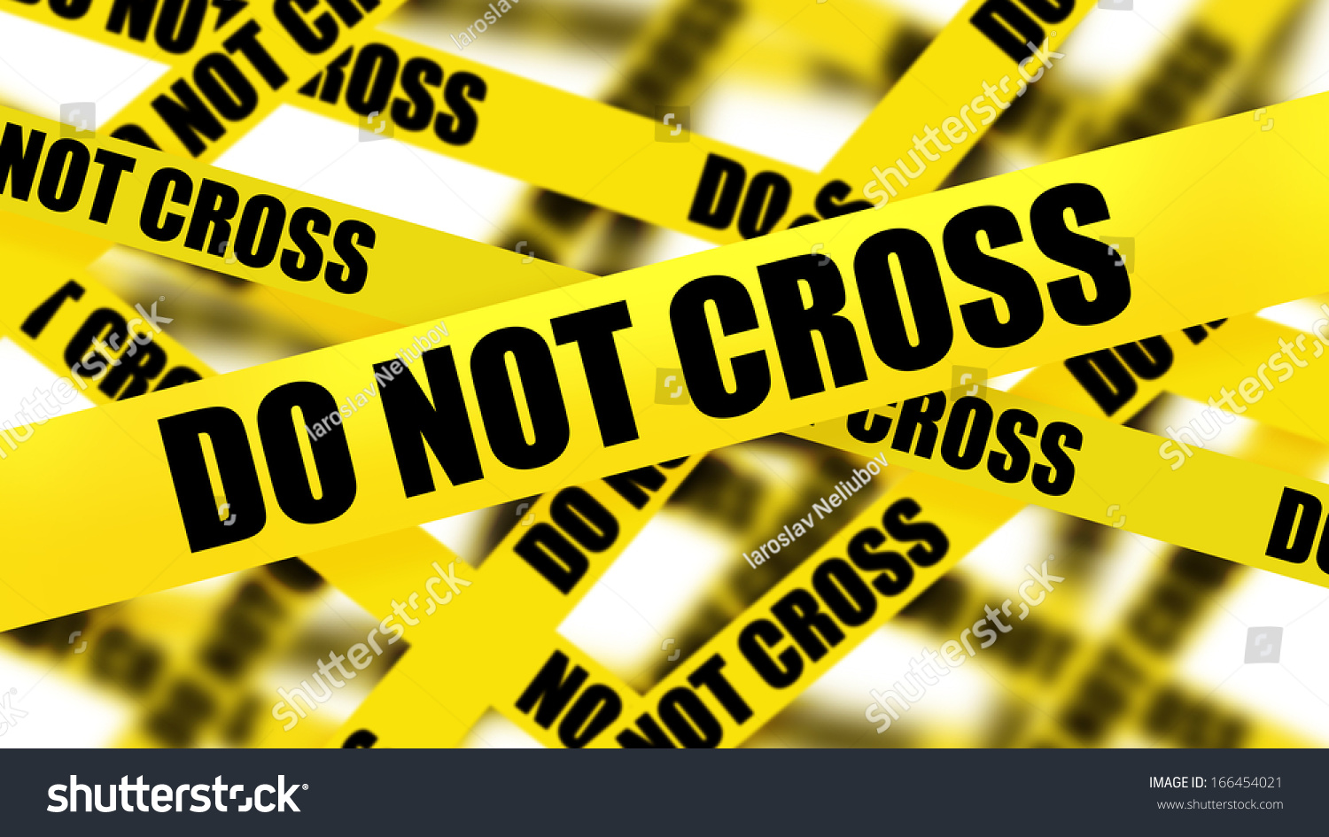 Caution Tape Do Not Cross Background Stock Illustration