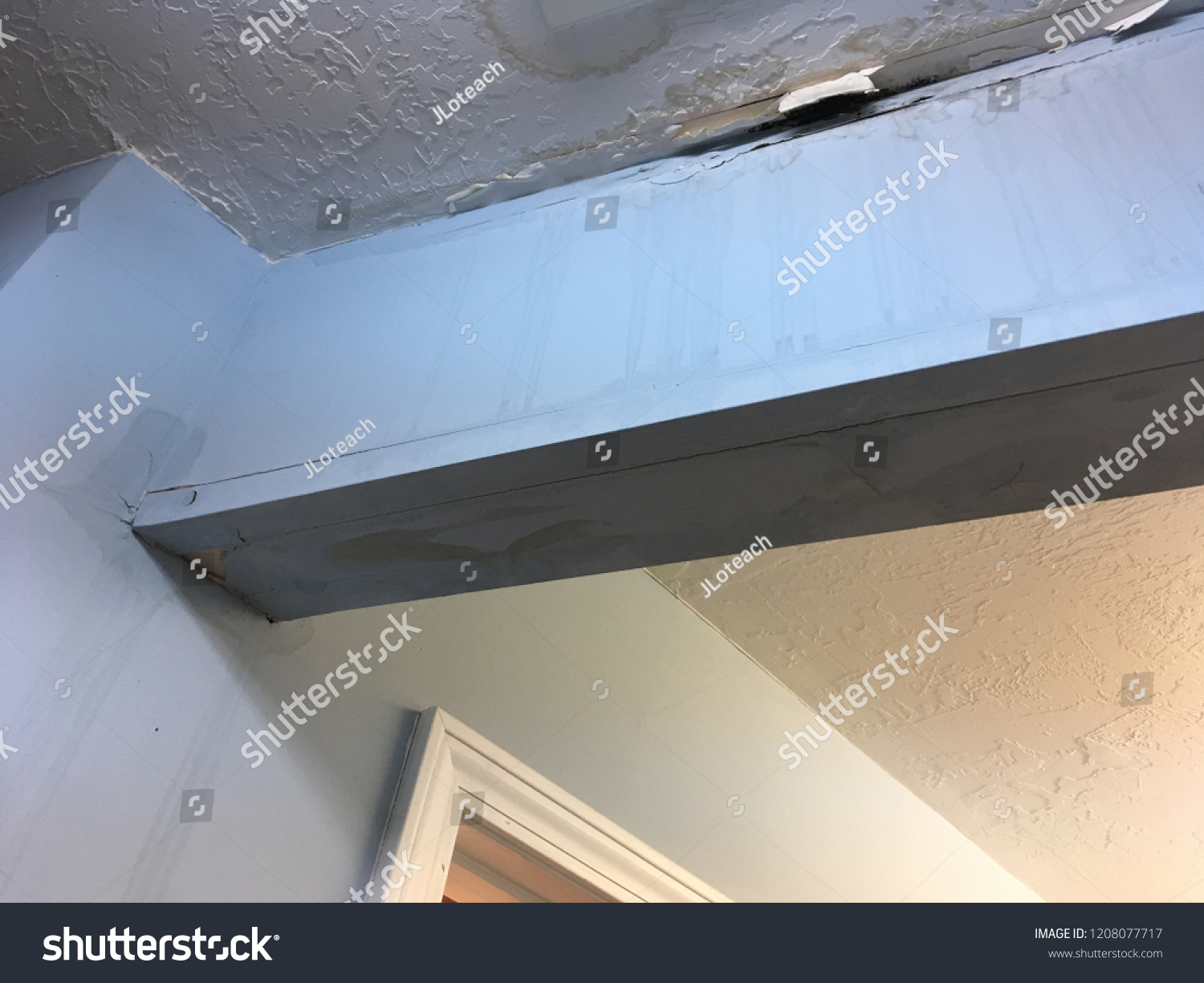 Ceiling Beam Mold Water Damage Leaky Stock Photo Edit Now