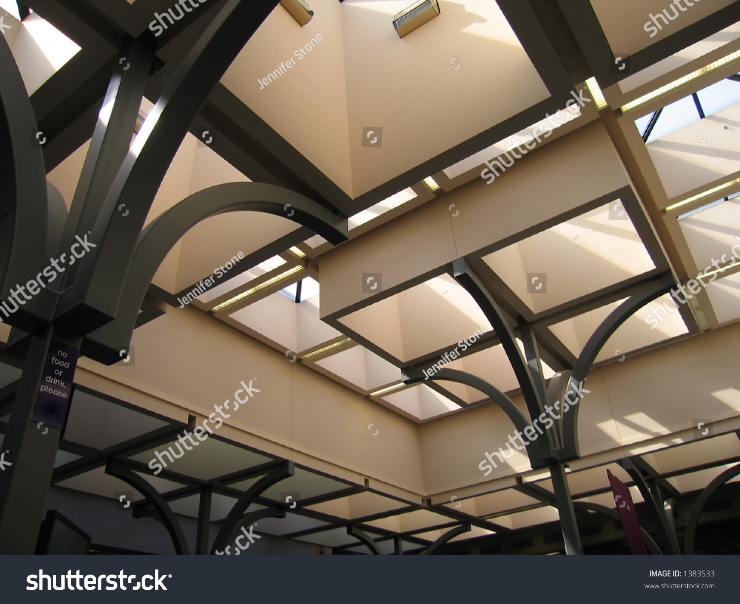 Ceiling Computer Lab Stock Photo (edit Now) 1383533