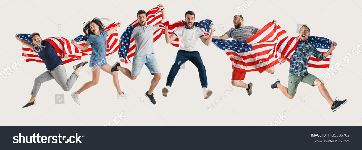 Celebrating Independence Day Stars Stripes Young Stock Photo (Edit Now) 1435505702