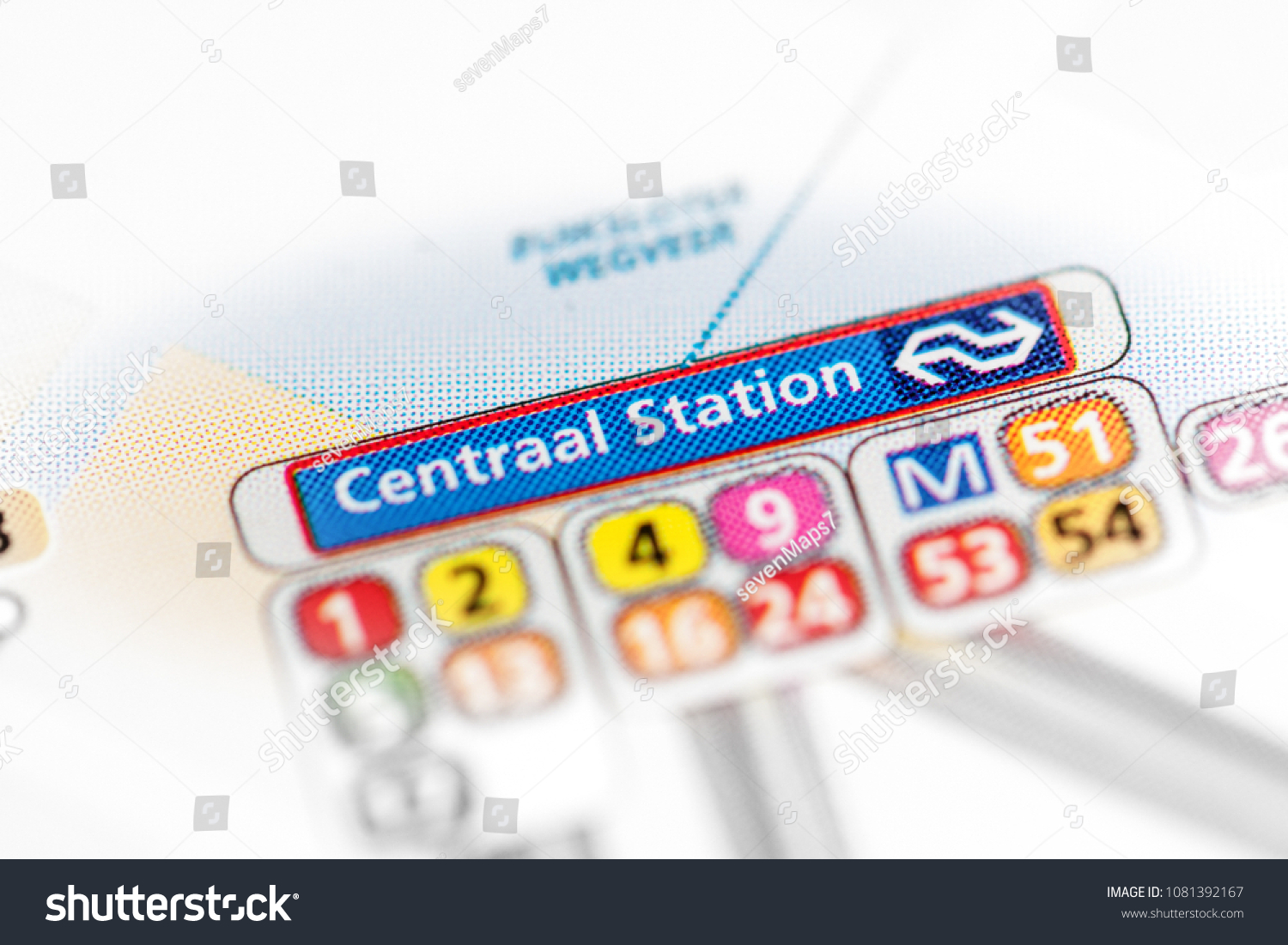 Central Station Amsterdam Metro Map On Stock Photo Edit Now