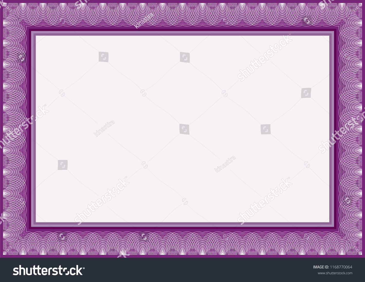 certificate frame border blank template design stock illustration blank template design