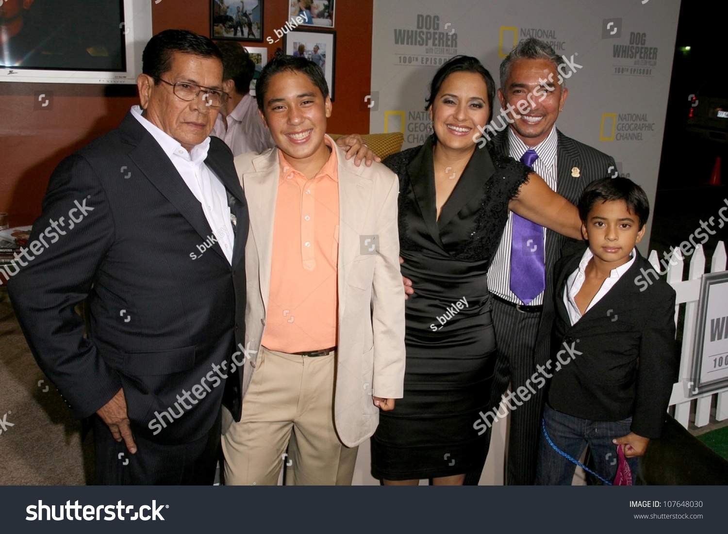 Cesar Millan With Ilusion Millan And Family At The Party To Celebrate ...