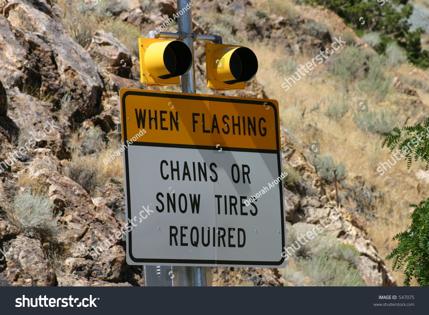 Chains Required Sign Stock Photo (Edit Now) 547075