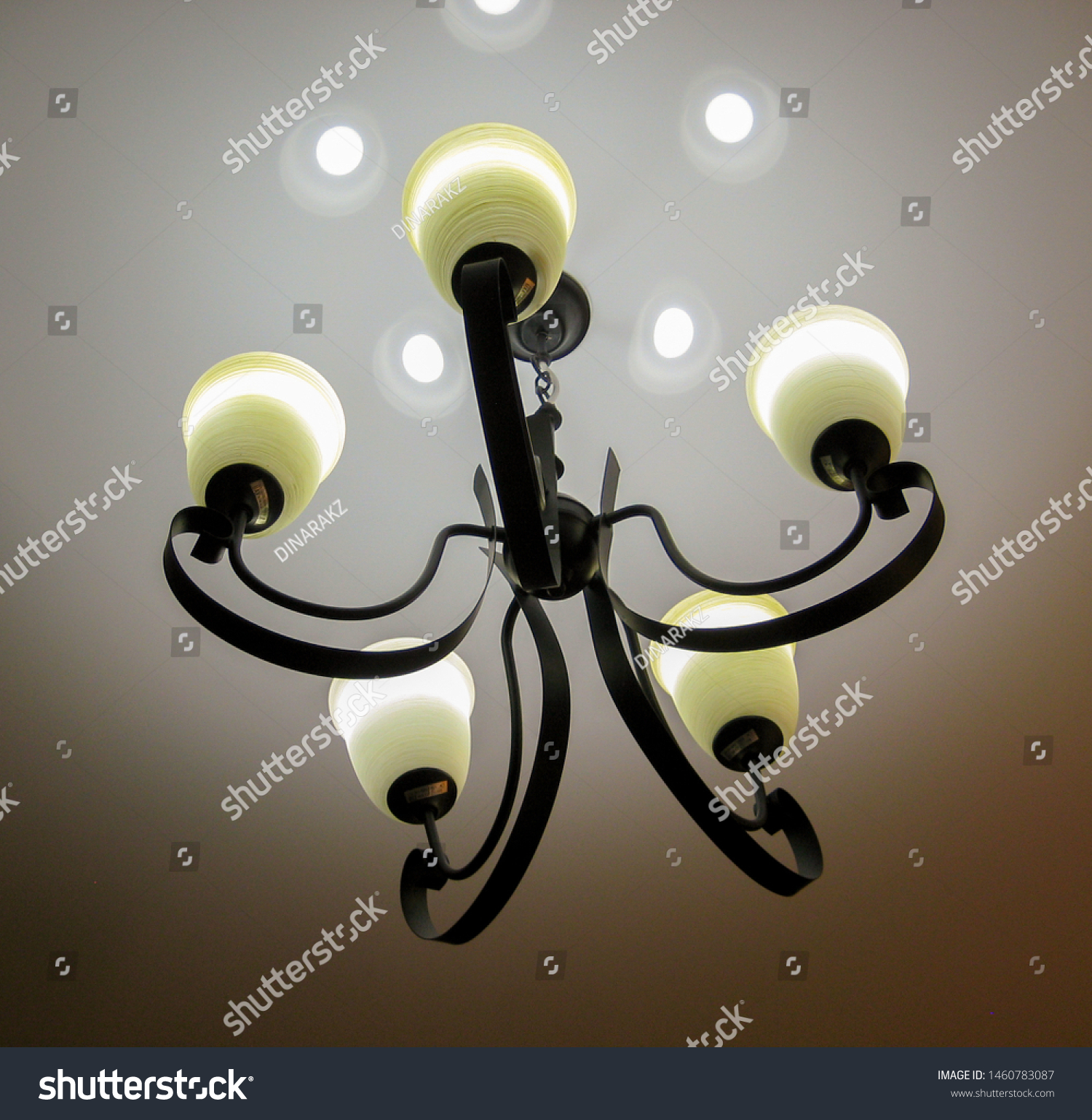 Chandelier On Ceiling Chandelier Italian Style Stock Photo Edit