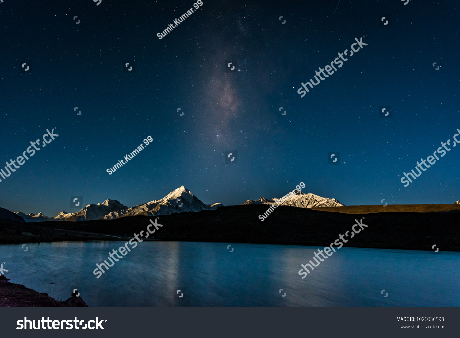 chandratal lake night view