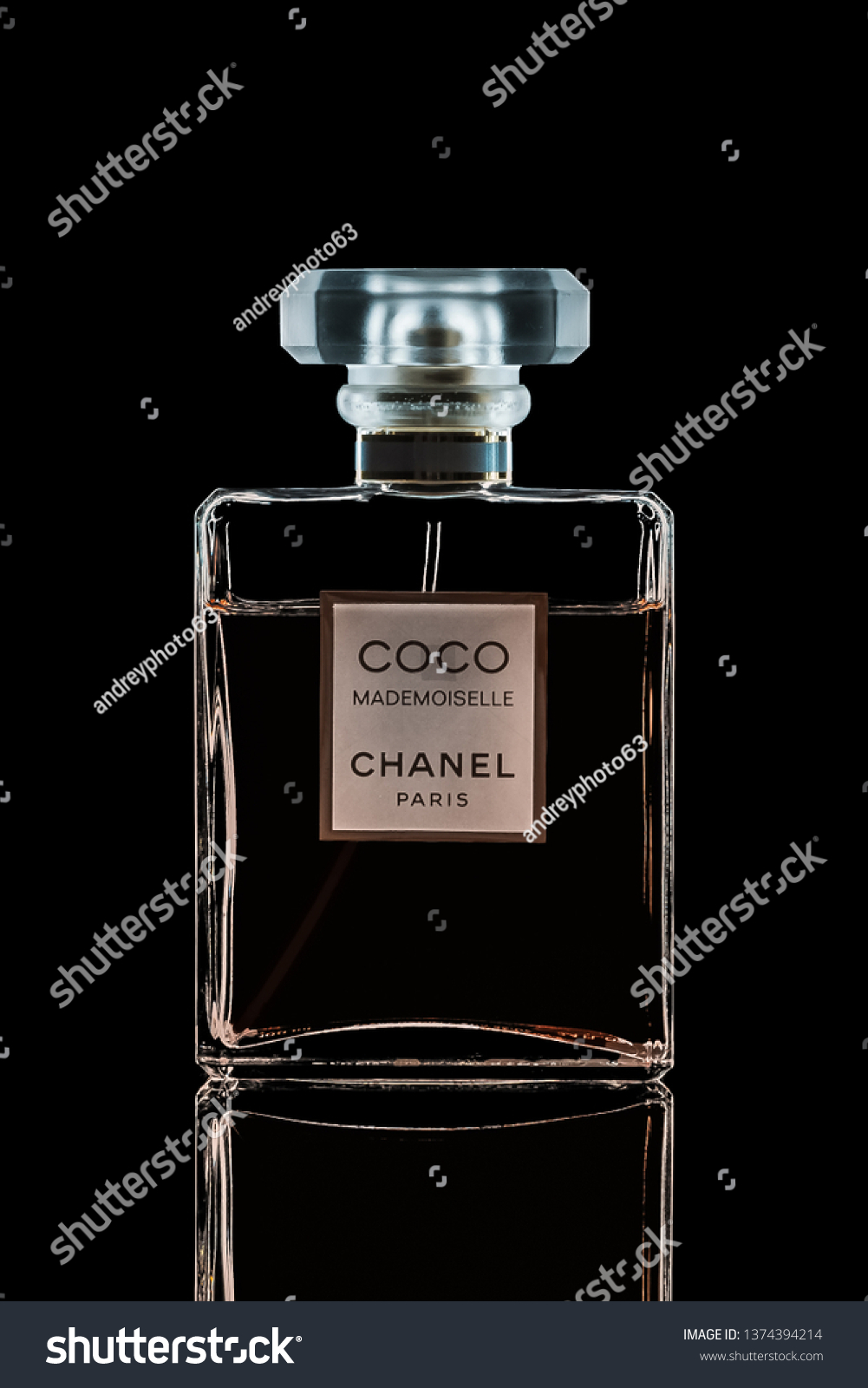 black chanel bottle