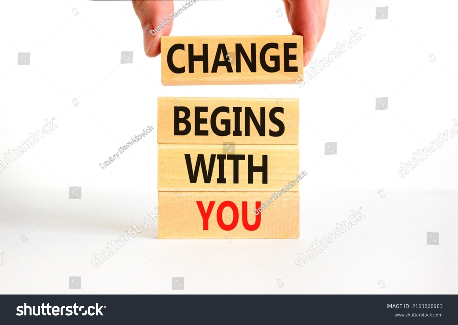 Change Begins You Symbol Concept Words Stock Photo 2163868983 ...